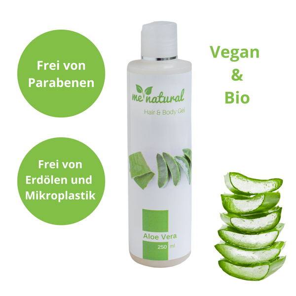 Menatural Aloe Vera Hair & Body Gel 250ml/500ml